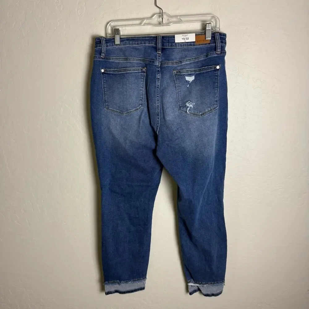 Judy Blue High Waist Slim Fit Jeans Distressed 15/32 NWT JB84183